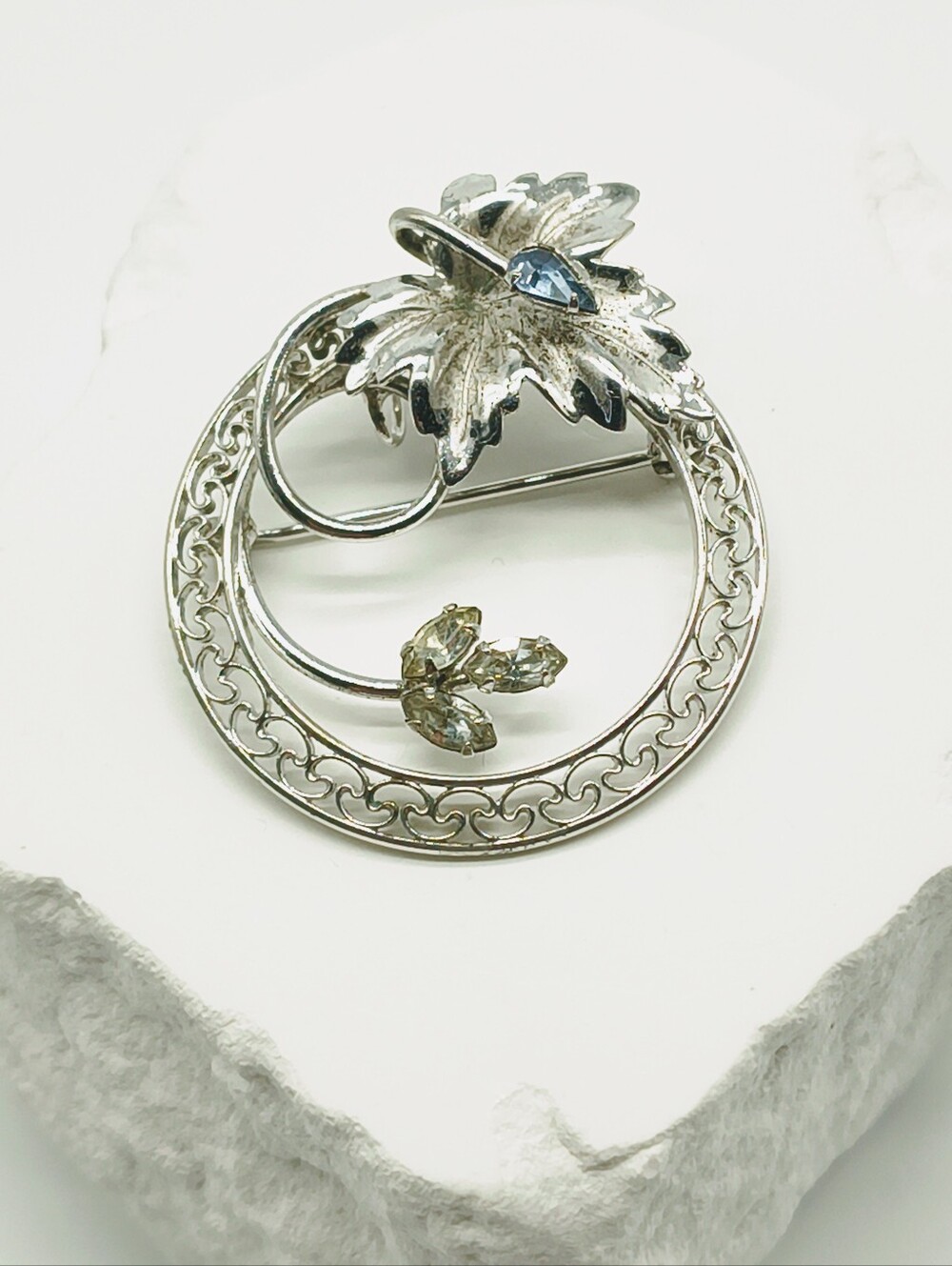 Vintage Sterling Silver Carl Art Brooch Pendant